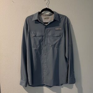 Columbia - PFG Omni-Shade Longsleeve - Grey/Blue - L